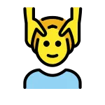 Man Getting Massage SVG Icon